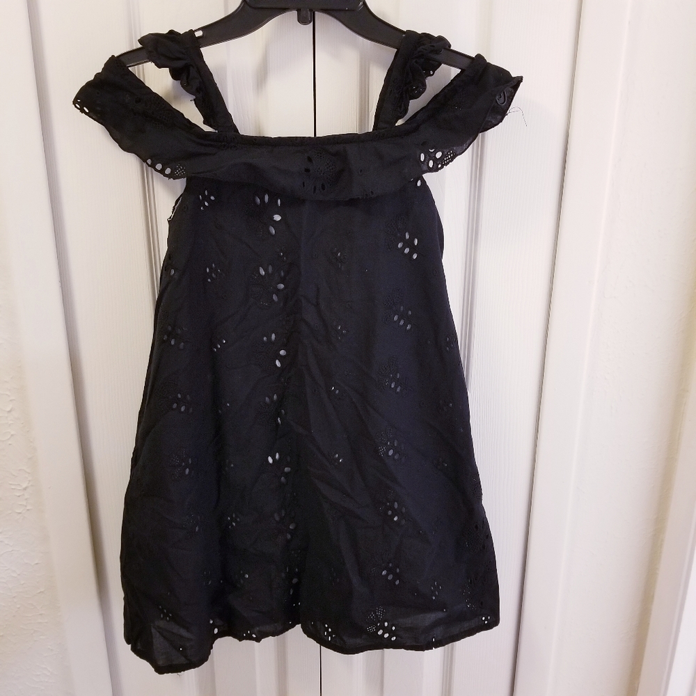 Girls Lined Eyelet Dress